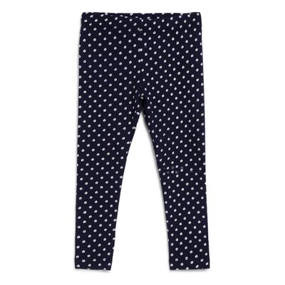 Girls Blue Printed Leggings